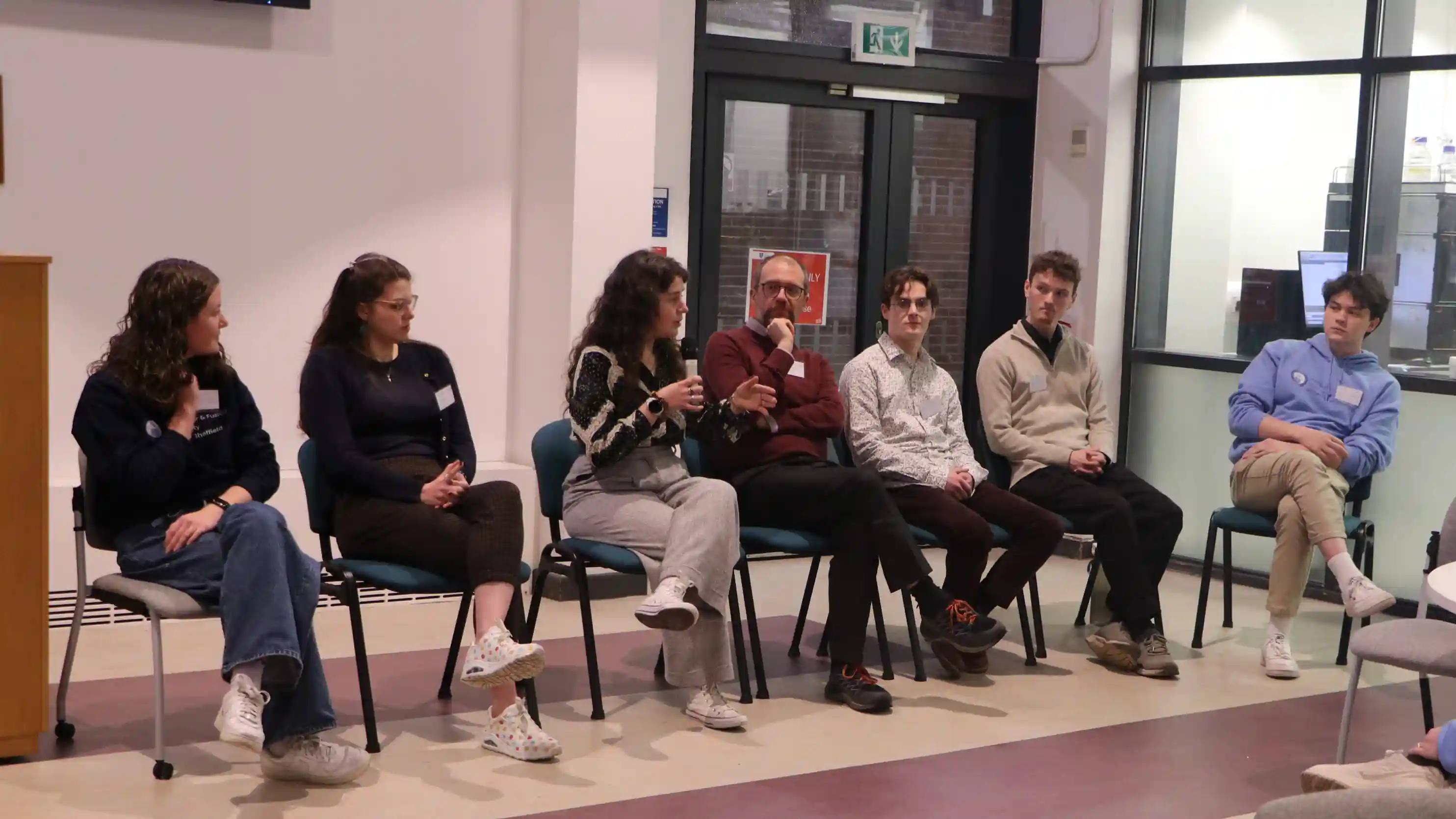 Image of the panellists Panel session